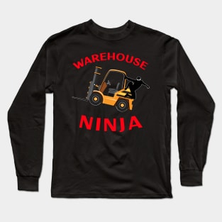 Forklift Ninja, Warehouse Ninja NFGR Forklift Shirts Long Sleeve T-Shirt